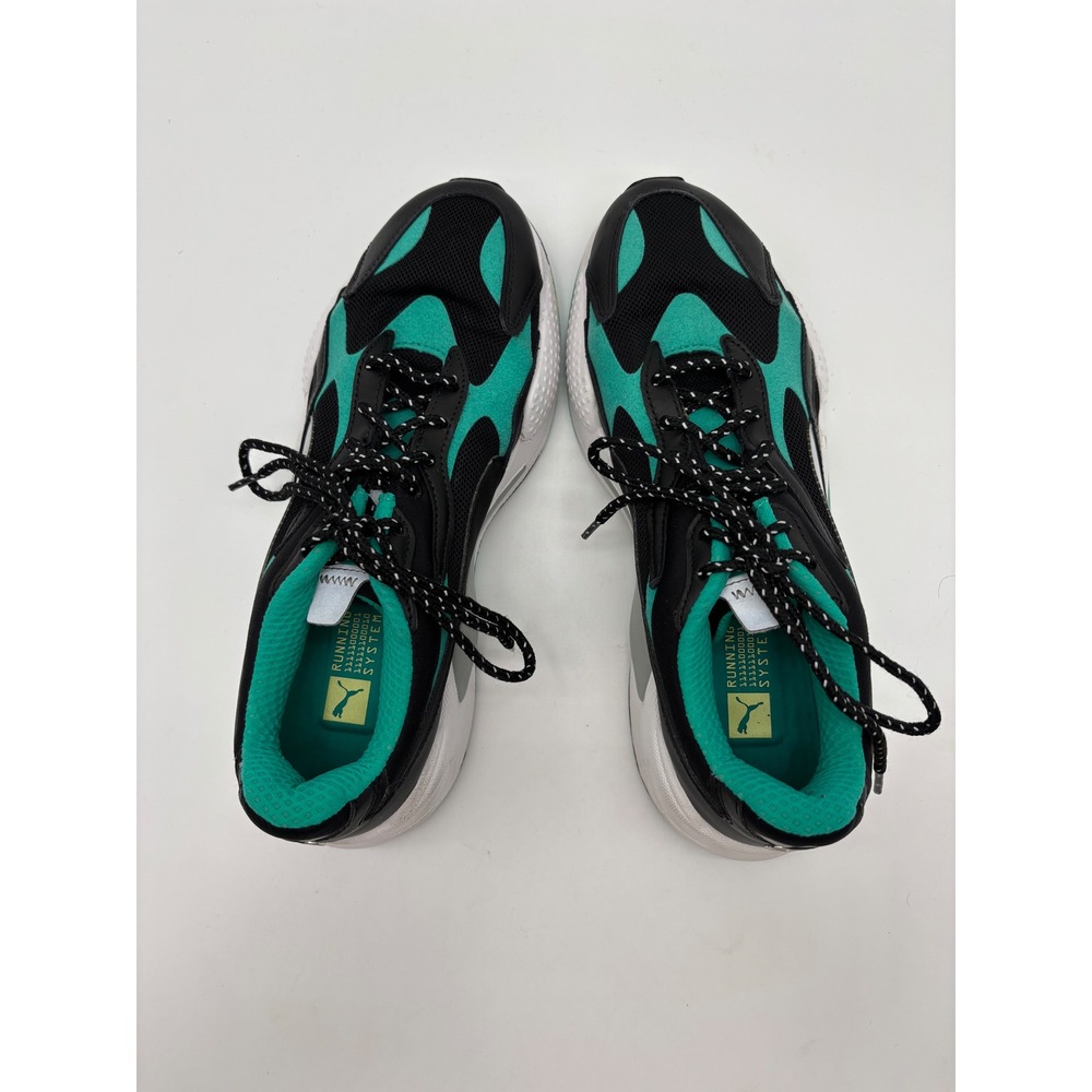 Puma Mercedes AMG Petronas RS-X3 Womens 8.5 Black Teal Motorsport Sneakers - Picture 3 of 8